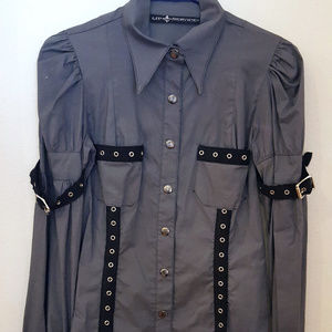 Vintage Lip Service Gothic Button Up Shirt